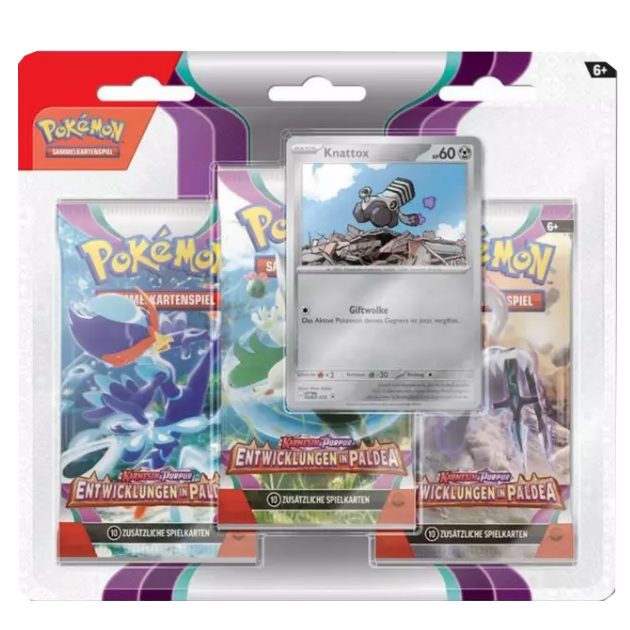 Entwicklungen in Paldea - 3er Pack Blister - DE