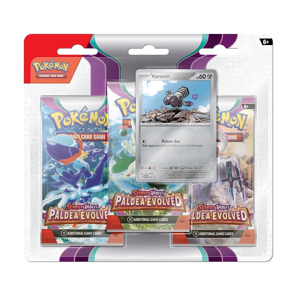 Paldea Evolved - 3er Pack Blister - EN