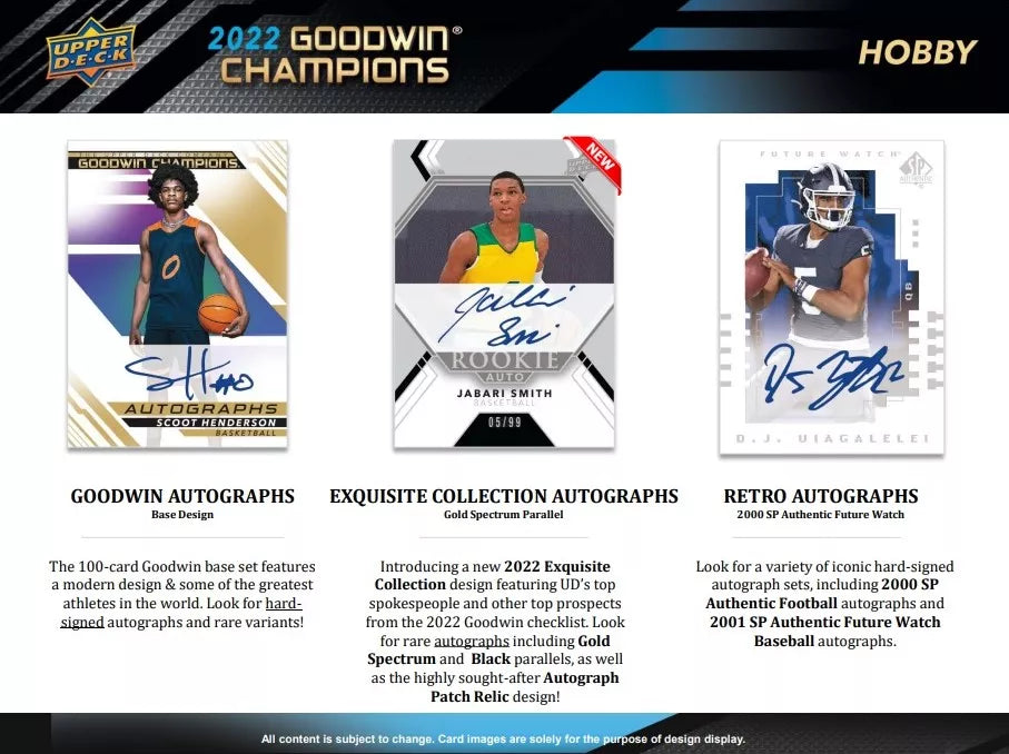 Goodwin Champions Cards 2022