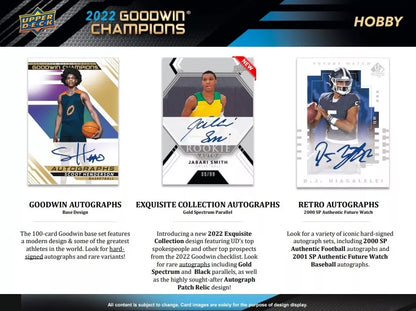 Goodwin Champions Cards 2022